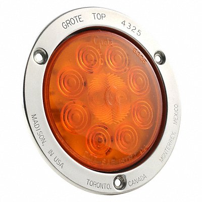 Stop/Turn/Tail Light Round Amber