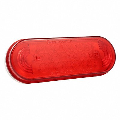 Stop/Turn/Tail Light Oval Red 6-1/2 L