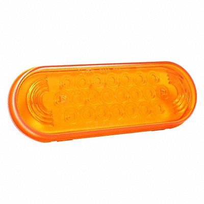 Stop/Turn/Tail Light Oval Orange 6-1/2 L