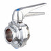 Butterfly Valve 1 Tube Size Clamp