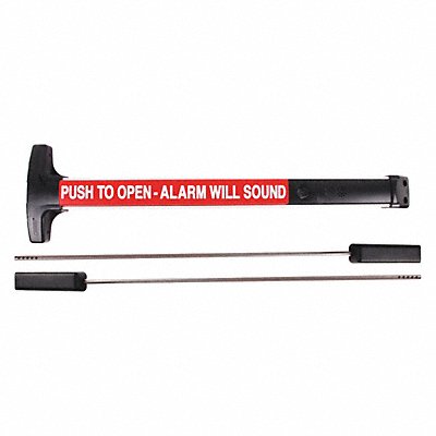 Vertical Rod Exit Device Satin Aluminum