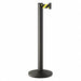 J5955 Barrier Post Steel Black Wrinkle