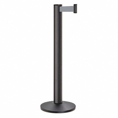 J5956 Barrier Post Steel Black Wrinkle