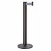 J5956 Barrier Post Steel Black Wrinkle