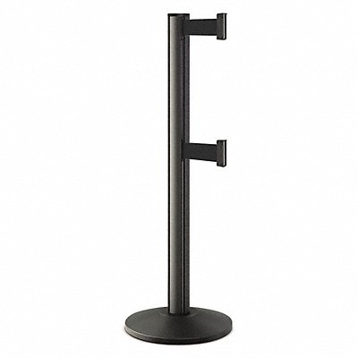 Barrier Post Steel Black Wrinkle