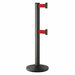 Barrier Post Steel Black Wrinkle