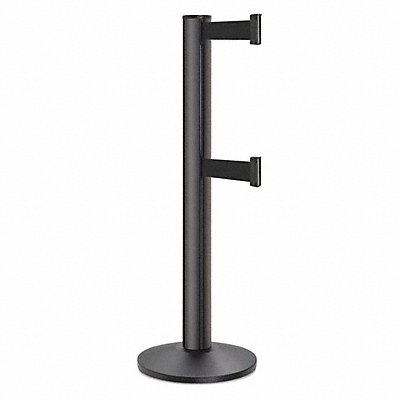 Barrier Post Steel Black Wrinkle