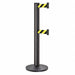 Barrier Post Steel Black Wrinkle