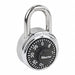 Combination Padlock 2 3/7in Round Silver