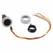 Round Push-Button Kit Black Plastic