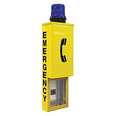 Emergency Phone Tower Yellow Wall Mount