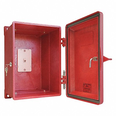 Weatherproof Phone Enclosure Red 15 H