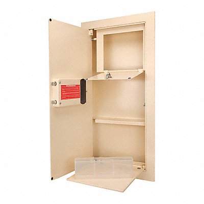 Wall Safe Beige 48 lb Steel