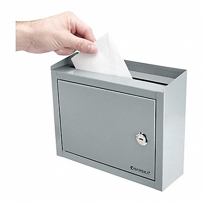 Lock Box Wall Mount Single Key Gray