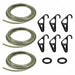 Bungee Cord Kit Military Green 10 ft L