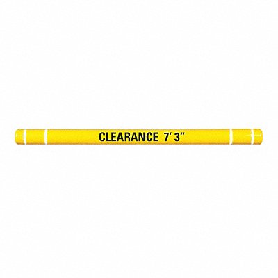 Clearance Bar 7-3/8 O.D. 96 L Yellow