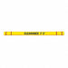 Clearance Bar 7-3/8 O.D. 96 L Yellow/Red