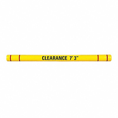 Clearance Bar 5 O.D. 120 L Yellow/Red