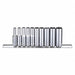 Socket Set 1/4 Drive 6-Point SAE Chrome