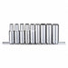 Socket Set Chrome 1/4 in to 5/8 in 12Pt