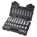 Socket Set Chrome SAE 12 Pt 34 Pieces