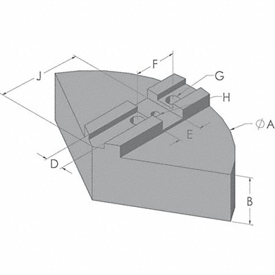 Lathe Jaw 1/2 Aluminum