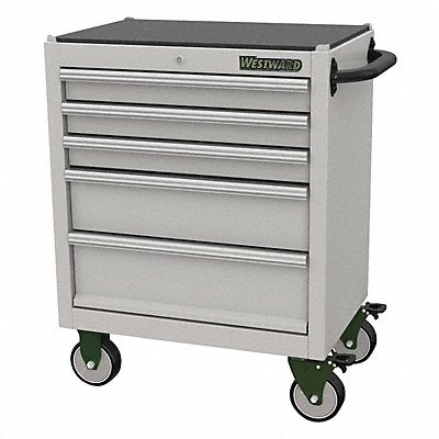 Rolling Tool Cabinet Silver Light Duty