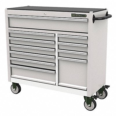 Rolling Tool Cabinet Silver Light Duty