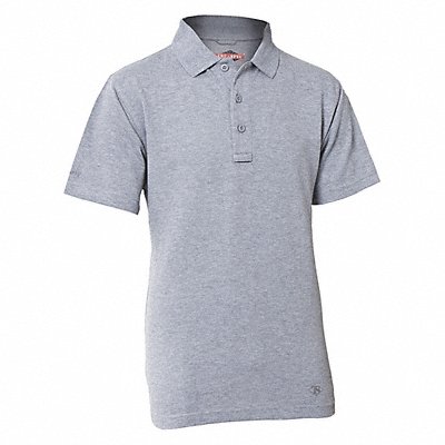 Mens Tactical Polo Size L Heather Gray