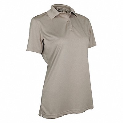 Womens Polo Size XS Silver Tan