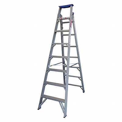 Dual Purpose Ladder 8 ft H Aluminum