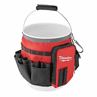 Bucket ToolOrganizerBallistic Nylon Red