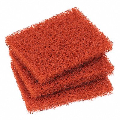 Scouring Pad 5 1/4 in L Orange PK6