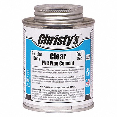 Pipe Cement Clear 8 oz.