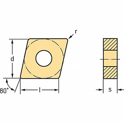 Diamond Turning Insert CNMG Carbide