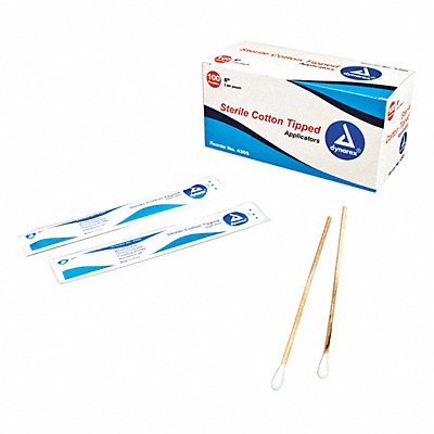 Cotton Tip Swab Sterile 6 L PK100