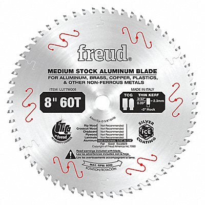 Circular Saw Blade 8 in Blade 64 Teeth