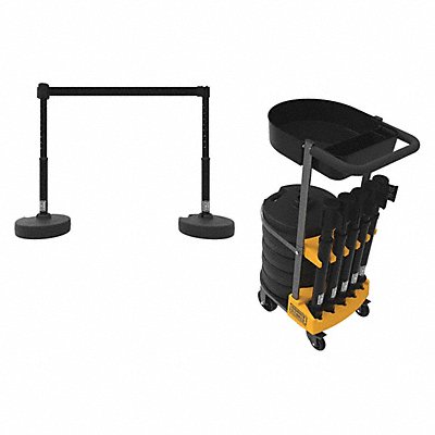 PLUS Cart Pkg w/Tray Blank Black Banner