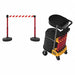 PLUS Cart Pkg w/Tray Rd/Wh Dgnl Strp Bnr