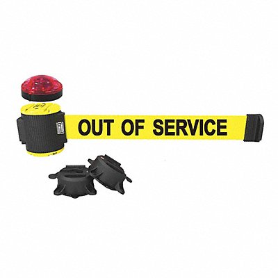 Belt Barrier Yellow Out of Service Belt