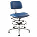 Cleanroom Task Chair Vinyl Blue