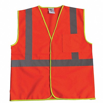 J6013 U-Block Vest Class1 Orange/Red 4XL/5XL