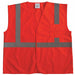 J6017 U-Block Vest Class2 Orange/Red S/M