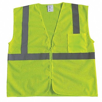 J6018 U-Block Vest Class2 Yellow/Grn S