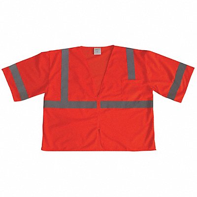 J6024 U-Block Vest Class3 Orange/Red 3XL