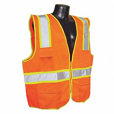 J6028 High Visibility Vest Orange/Red S