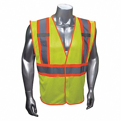 J6037 High Visibility Vest Yellow/Green S/M