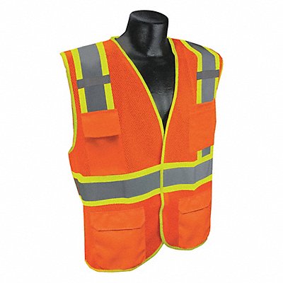 J6038 High Visibility Vest Orange/Red L/XL