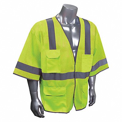 J6042 High Visibility Vest Yellow/Green S/M