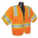 J6047 High Visibility Vest Orange/Red 3XL